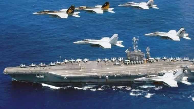 امریکہ کا ایران پردباؤ بڑھانے کیلئے دنیا کا سب سے بڑا بحری بیڑا مشرق وسطیٰ بھیجنے کا اعلان