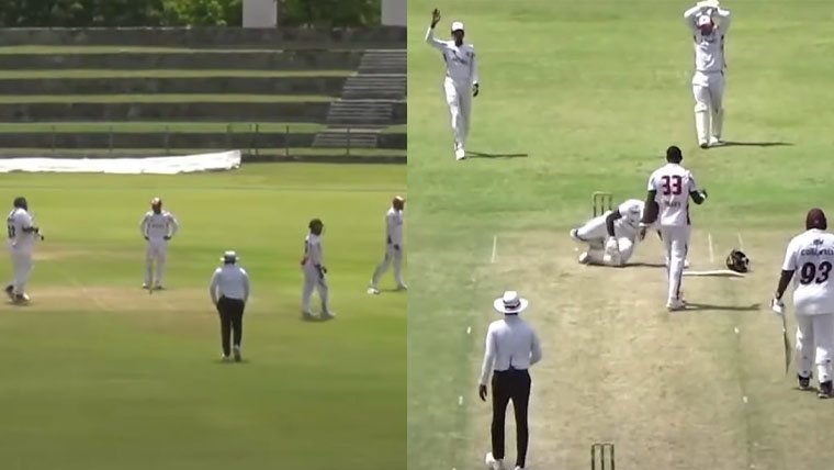 ویسٹ انڈیز چیمپئن شپ، میچ خطرناک پِچ کے باعث ختم کر دیا گیا