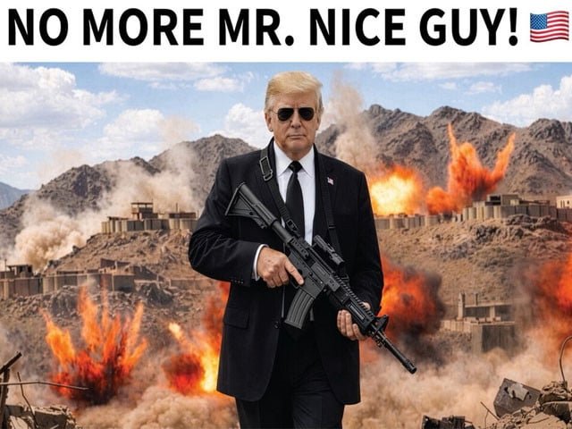 ’ایران جلد ازجلد ہوش کے ناخن لے‘؛ ٹرمپ نے گینگسٹراسٹائل میں اپنی تصویربھی شیئرکی