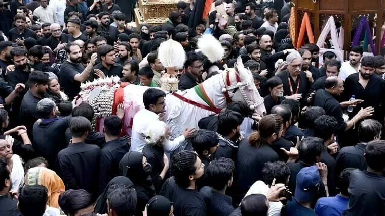 نویں محرم کے جلوس برآمد ہونا شروع، سکیورٹی ہائی الرٹ، موبائل فون سروس جزوی معطل
