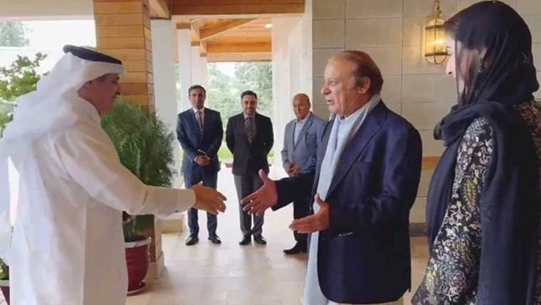 نواز شریف اور وزیر اعلیٰ پنجاب مریم نواز سے سعودی سفیر نواف بن سعید المالکی کی الوداعی ملاقات