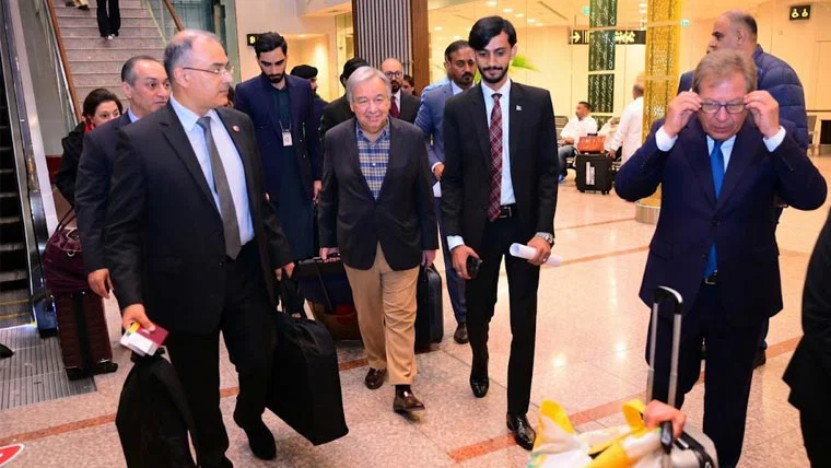 اقوام متحدہ کے سیکرٹری جنرل کا دورہ مکمل، عالمی امن کیلئے پاکستانی کردار کی تحسین