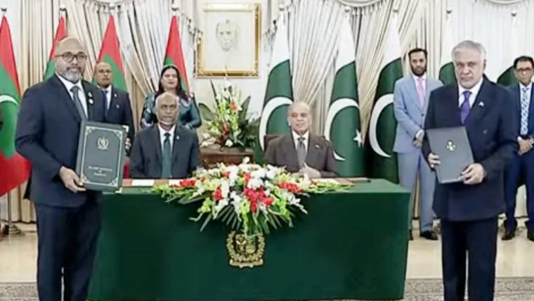 پاکستان اورمالدیپ کے درمیان تجارتی حجم 20 کروڑ ڈالر تک لے جانے پراتفاق